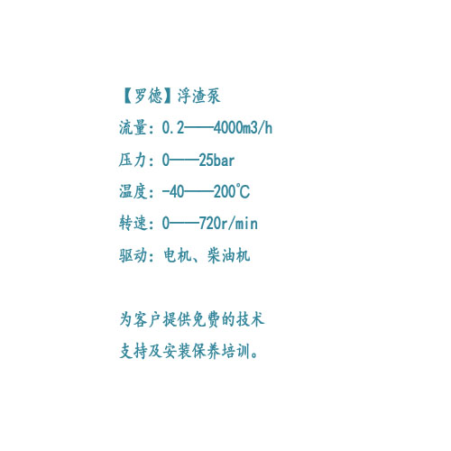 油泥浮渣泵技術參數(shù) 油泥浮渣泵技術參數(shù)