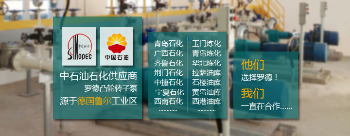 羅德凸輪轉(zhuǎn)子泵石油石化應用 羅德凸輪轉(zhuǎn)子泵石油石化應用